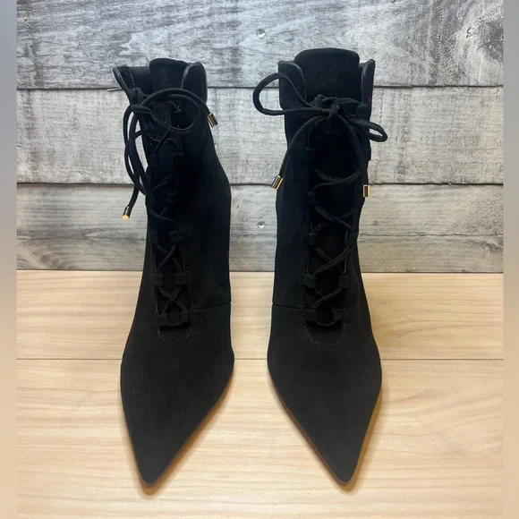 GOOD AMERICAN NWOB SCANDAL LACE UP HEEL BOOTIE - Picture 8 of 13